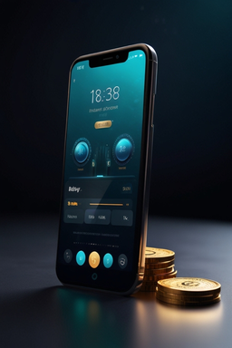 Smartfón s aplikáciou Riverspin Casino